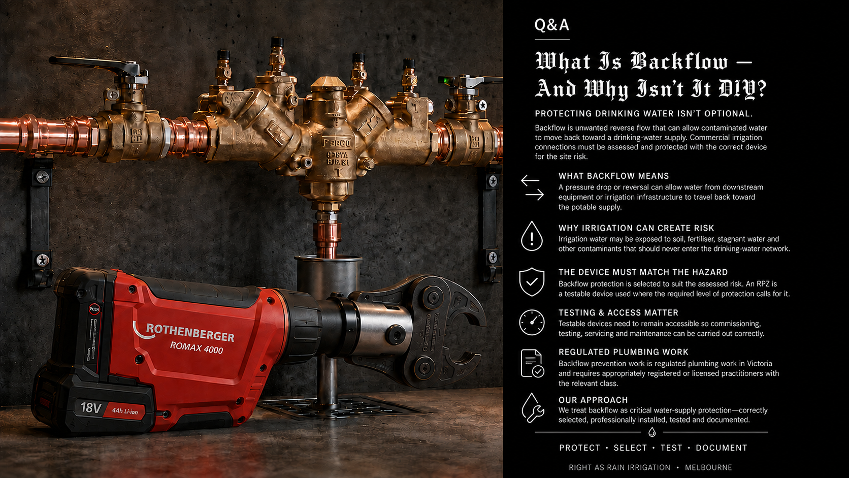 Backflow Prevention & Testing Melbourne | Irrigation Backflow Protection