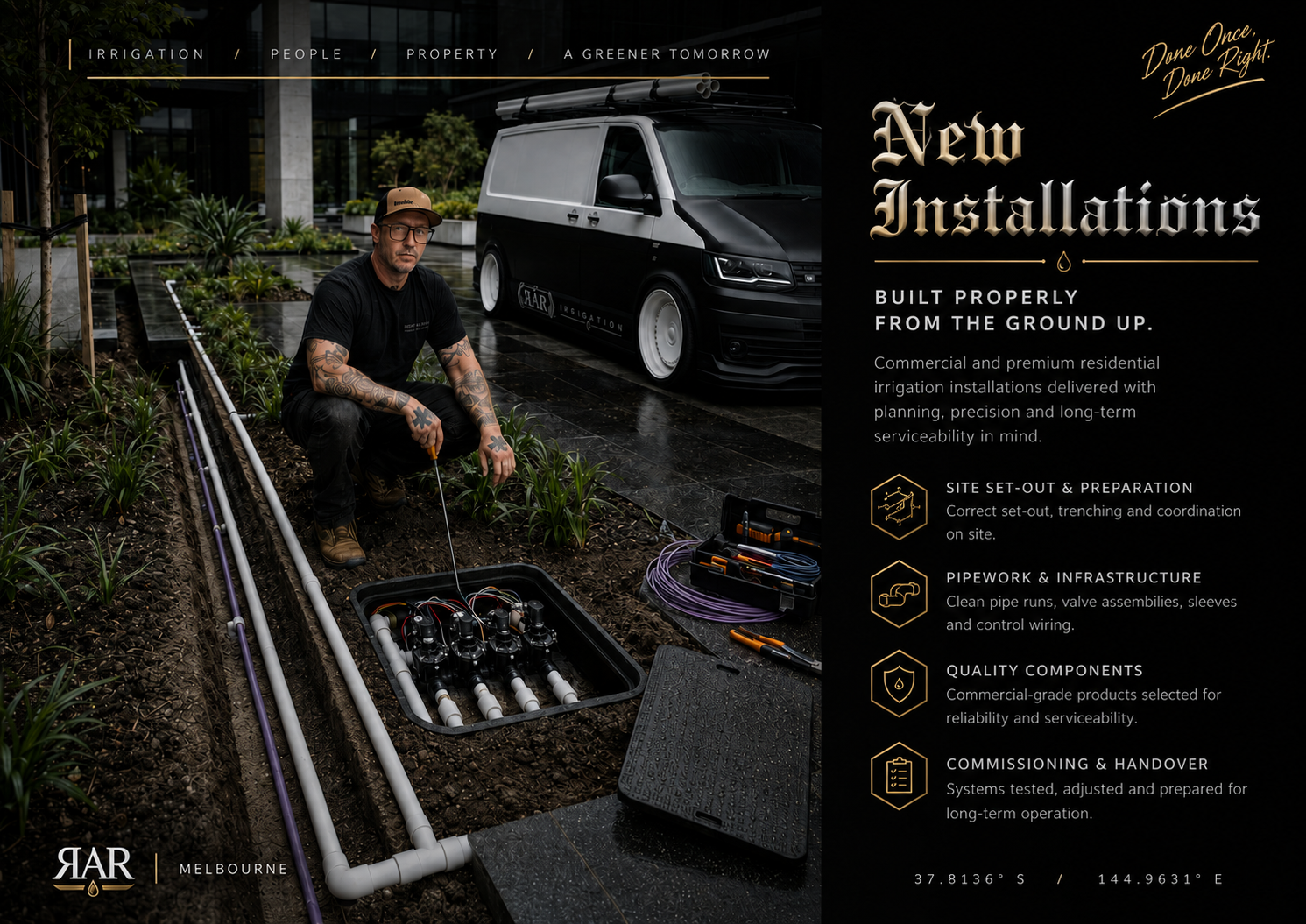 New Irrigation Installations Melbourne.