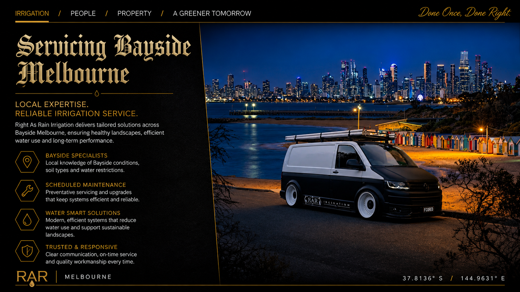 Irrigation Services Bayside Melbourne | Right as Rain Irrigation.