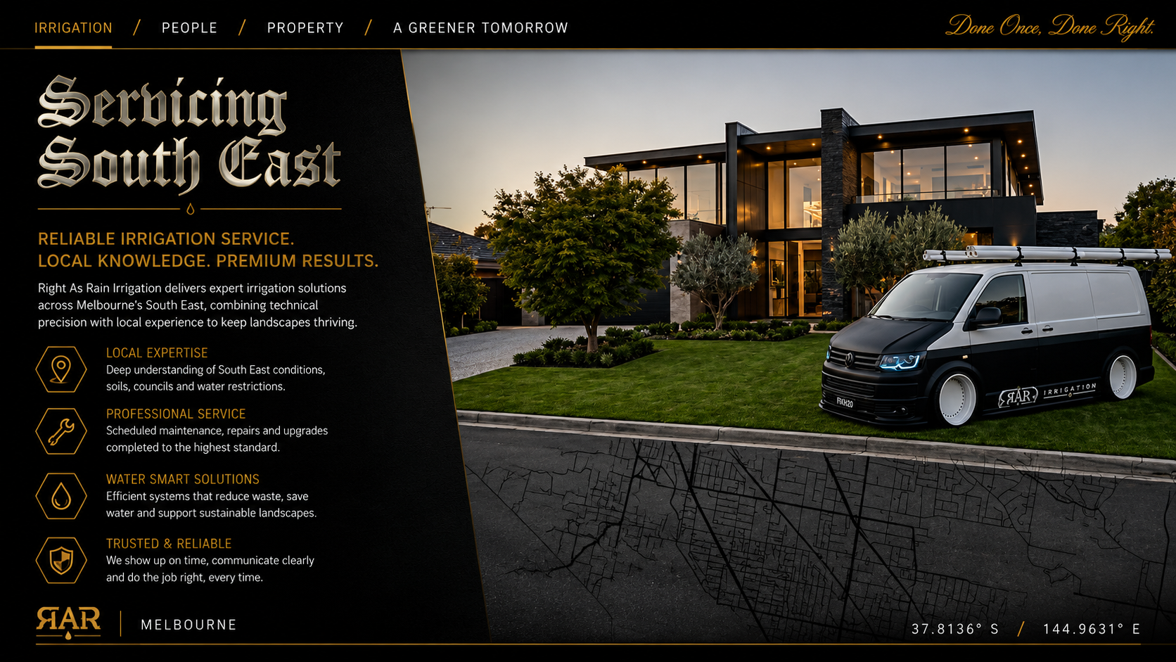Irrigation South East Melbourne | Right as Rain Irrigation
