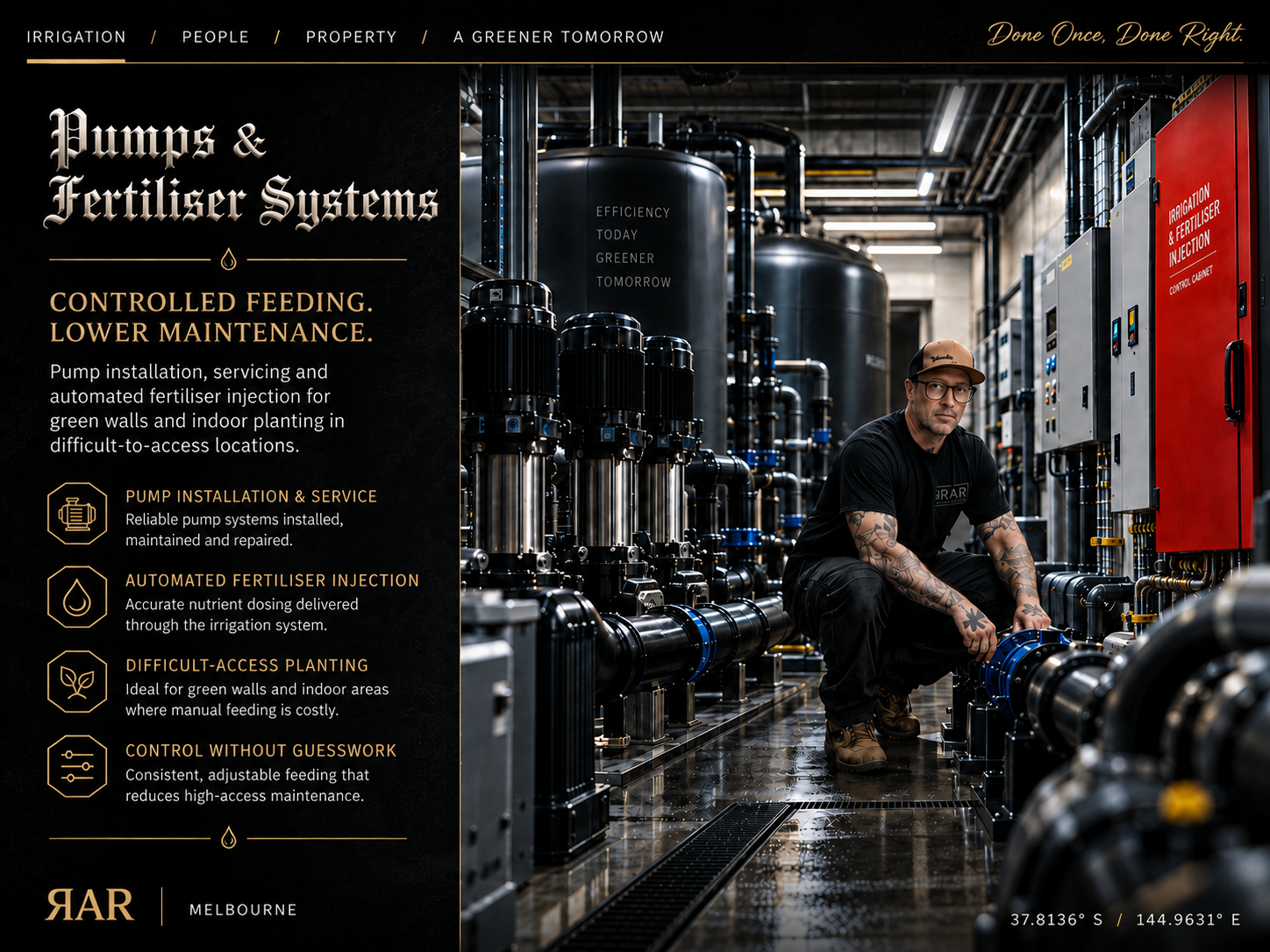 Pump Installation & Fertiliser Injection Systems Melbourne
