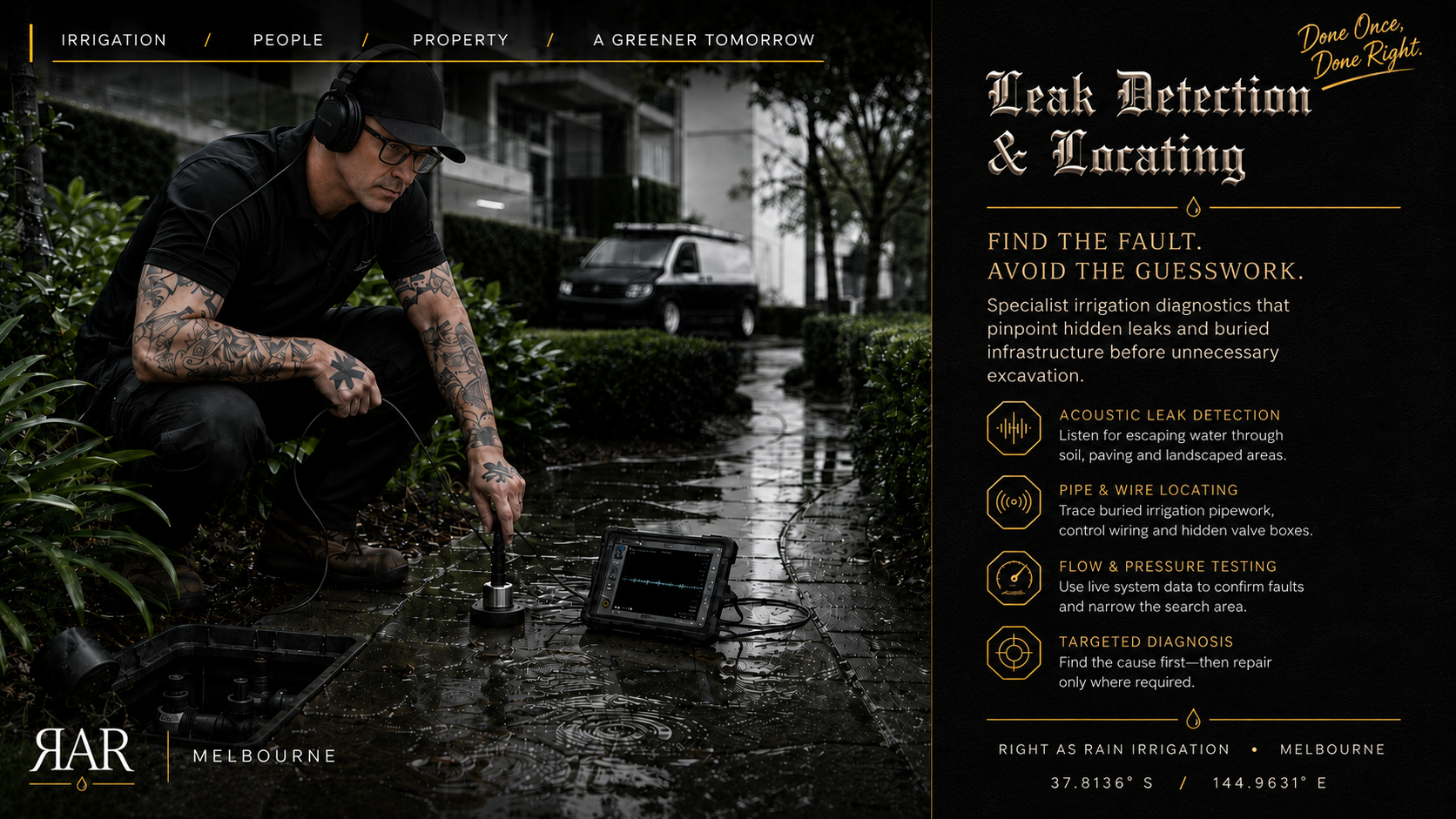 Leak Detection, Pipe Locating and Thermal Diagnostics Melbourne