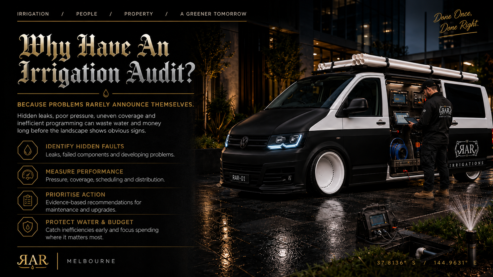 Irrigation Audits Melbourne | Professional Irrigation System Audits