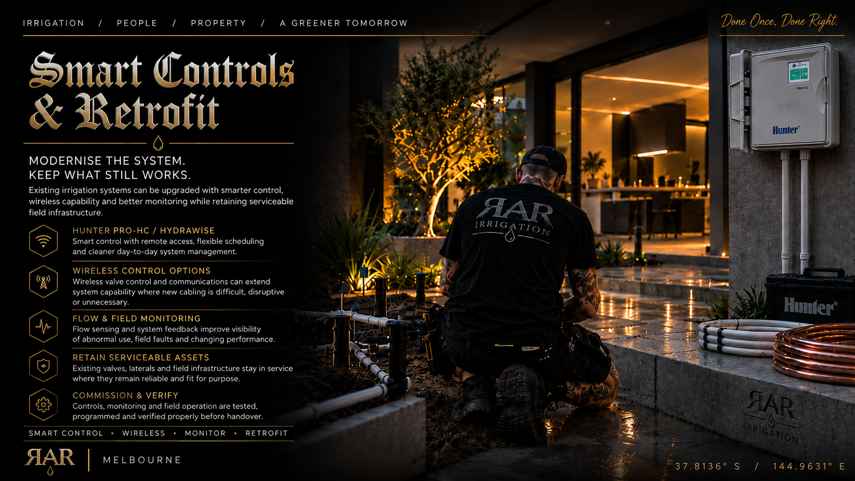 Smart Irrigation Controls & Retrofit | Right As Rain Melbourne