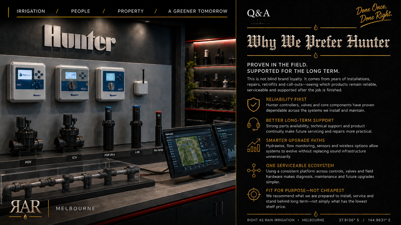 Why We Prefer Hunter Irrigation