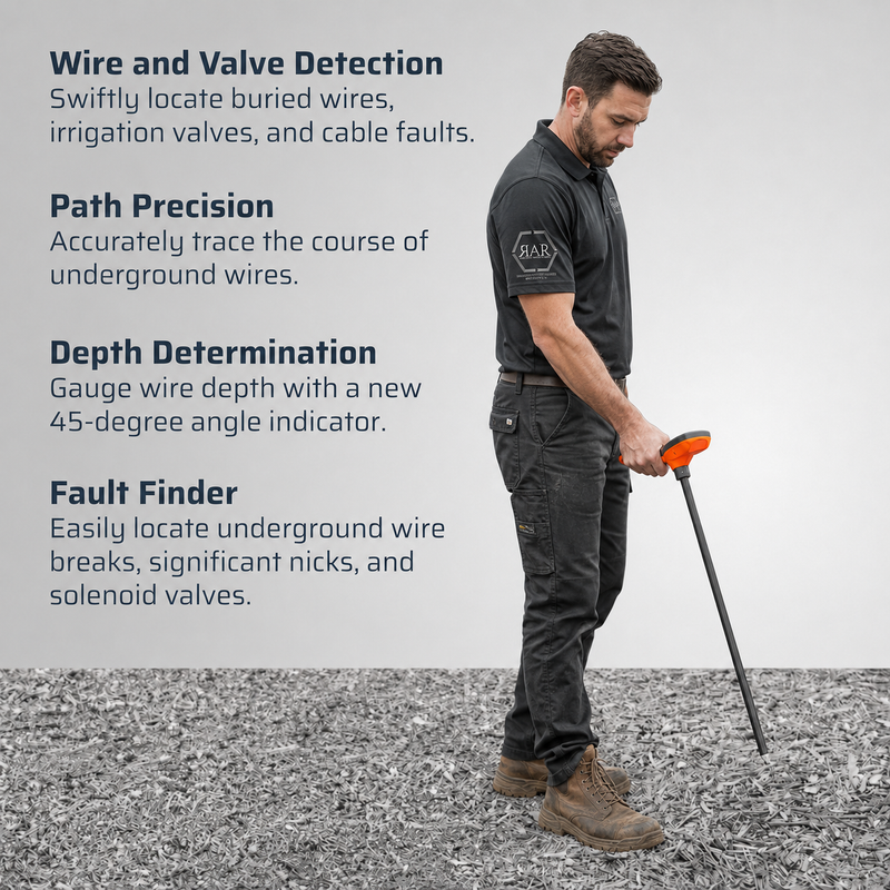 Irrigation wire tracing and electrical fault finding