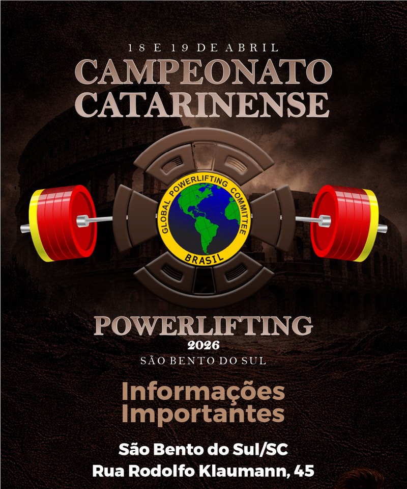 CATARINENSE- Powerlifting- Agachamento