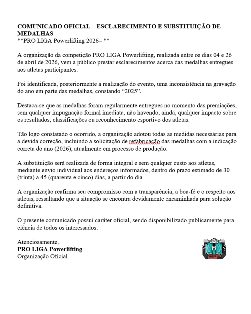 PRO LIGA POWERLIFTING- ARNOLD