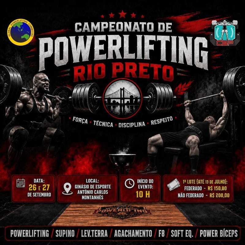 CAMPEONATO DE POWERLIFTING RIO PRETO