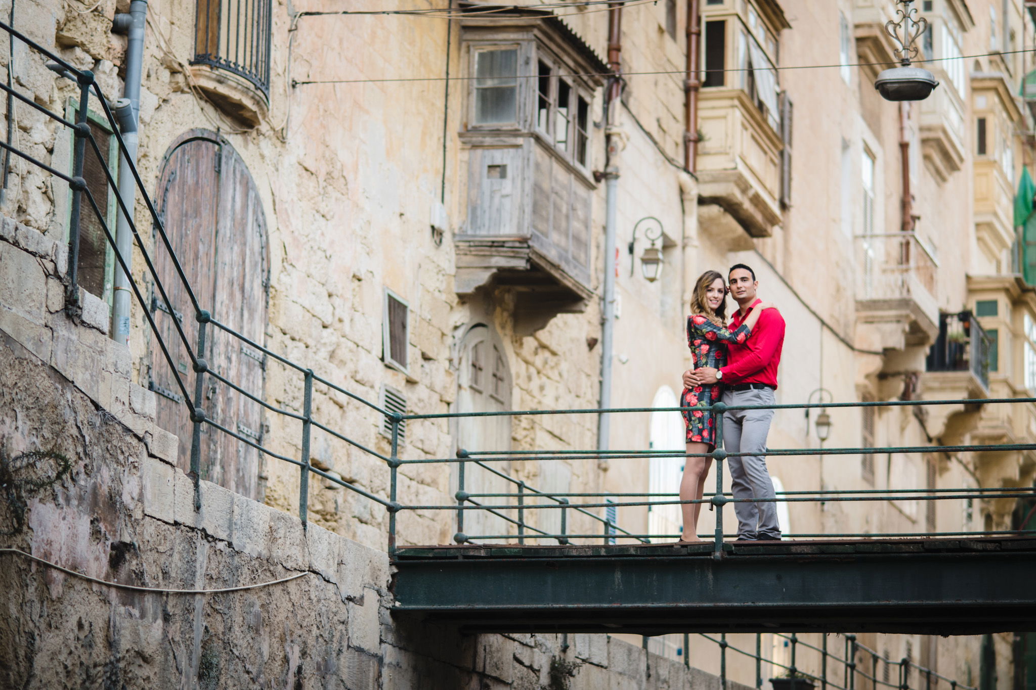 jazz bridge pre wedding session in valletta