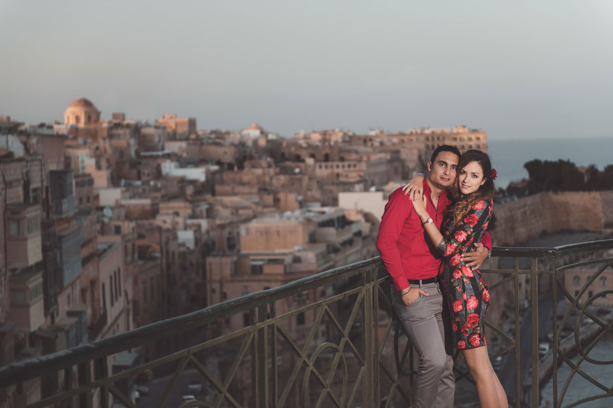 photo session at upper barrakka gardens in valletta