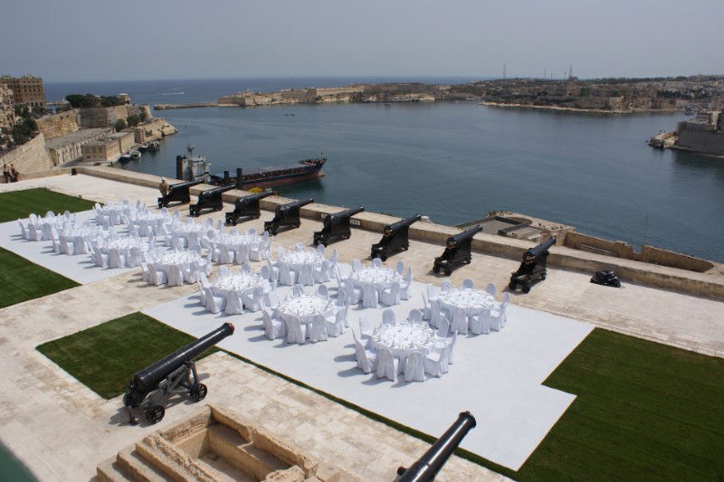 The Saluting Battery in Valletta