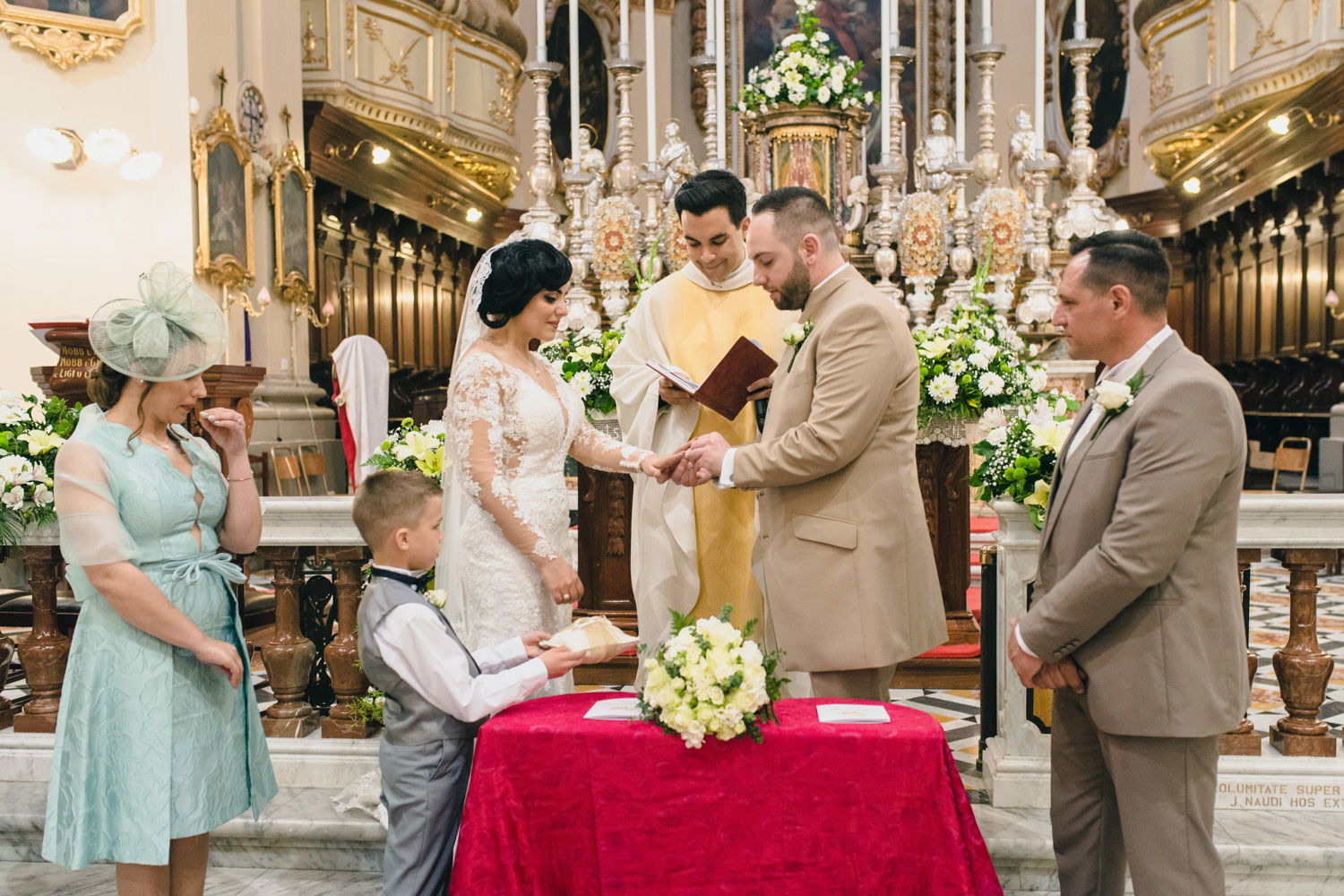 wedding at Ghaxaq Parish Church