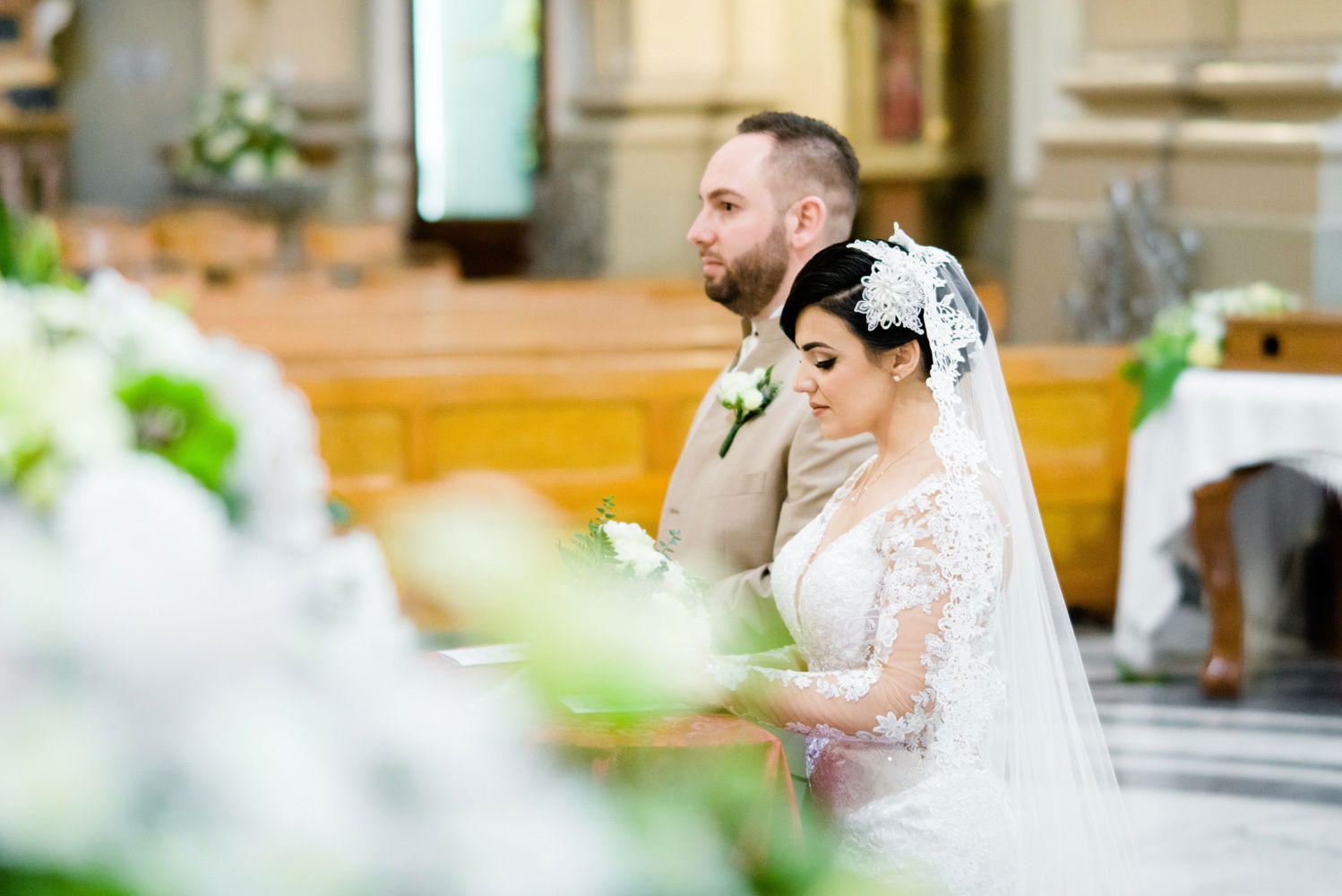 couple getting married at Ghaxaq Parish Church