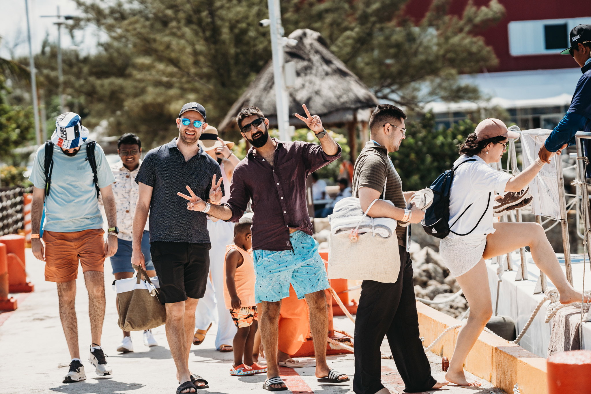 Pre wedding catamaran cruise to isla mujeres