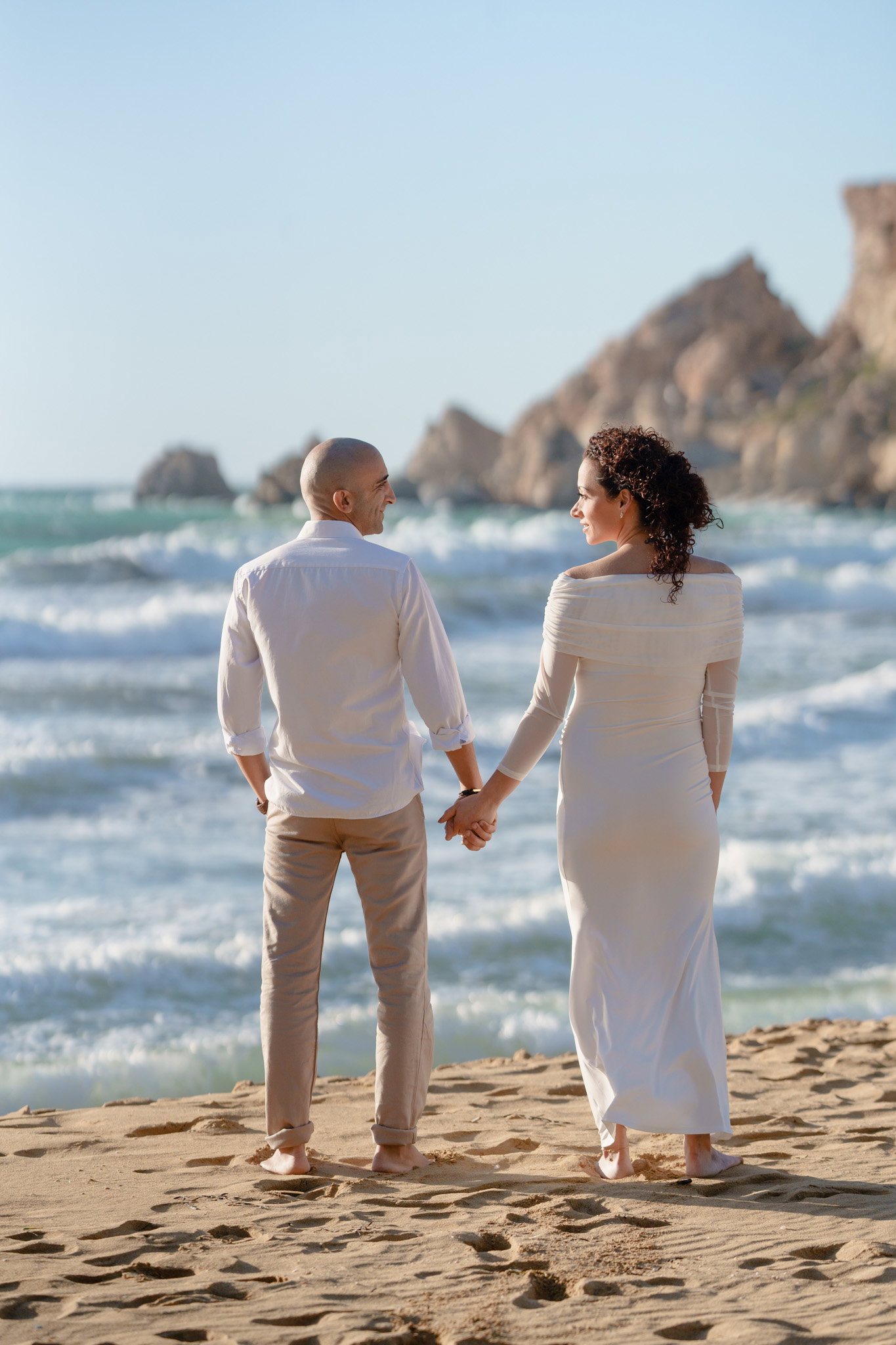 Maternity Photoshoot on the beach in Malta