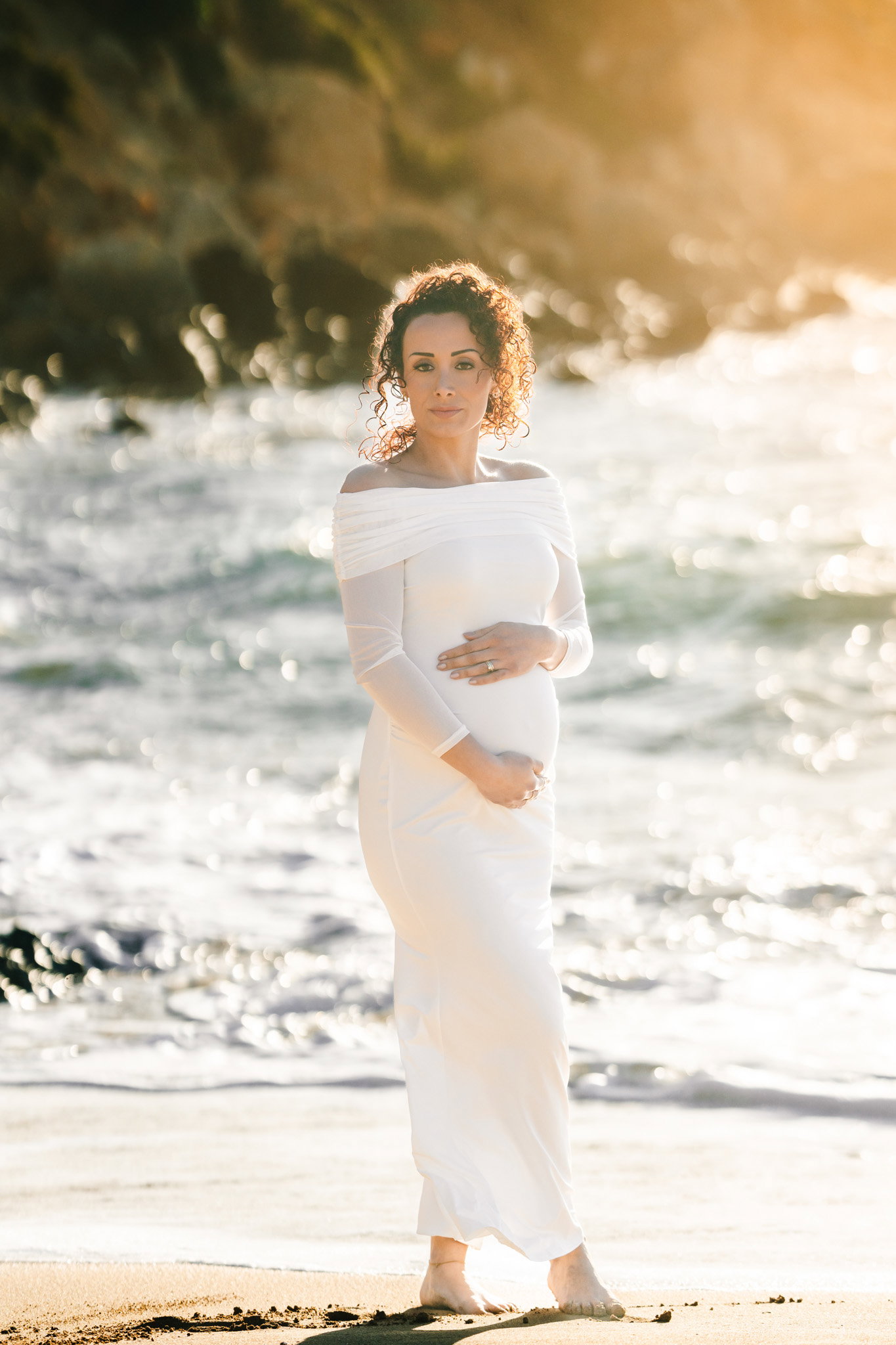 Pregnancy Photoshoot on the beach in Malta