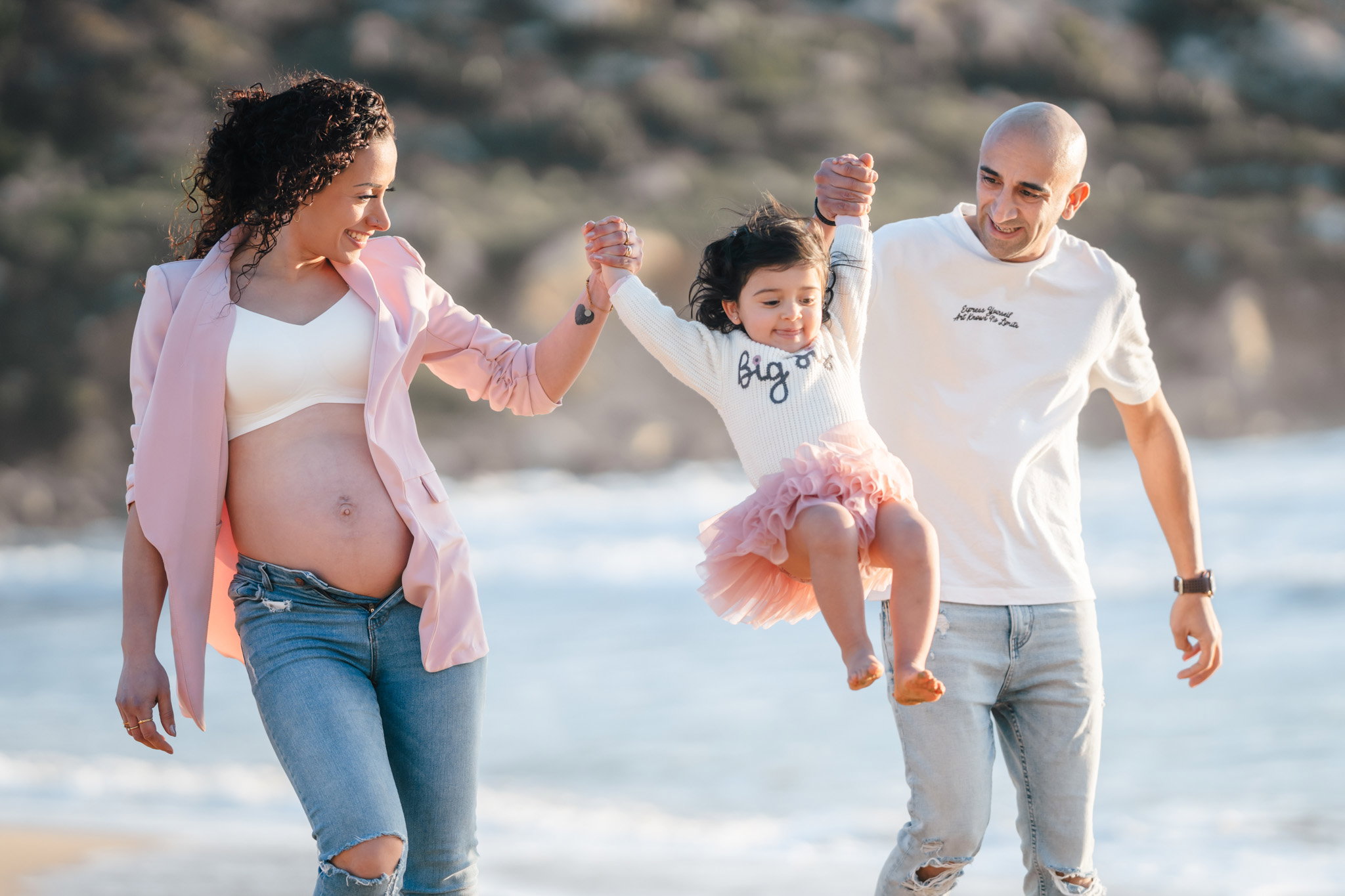 Pregnancy Photoshoot on the beach in Malta