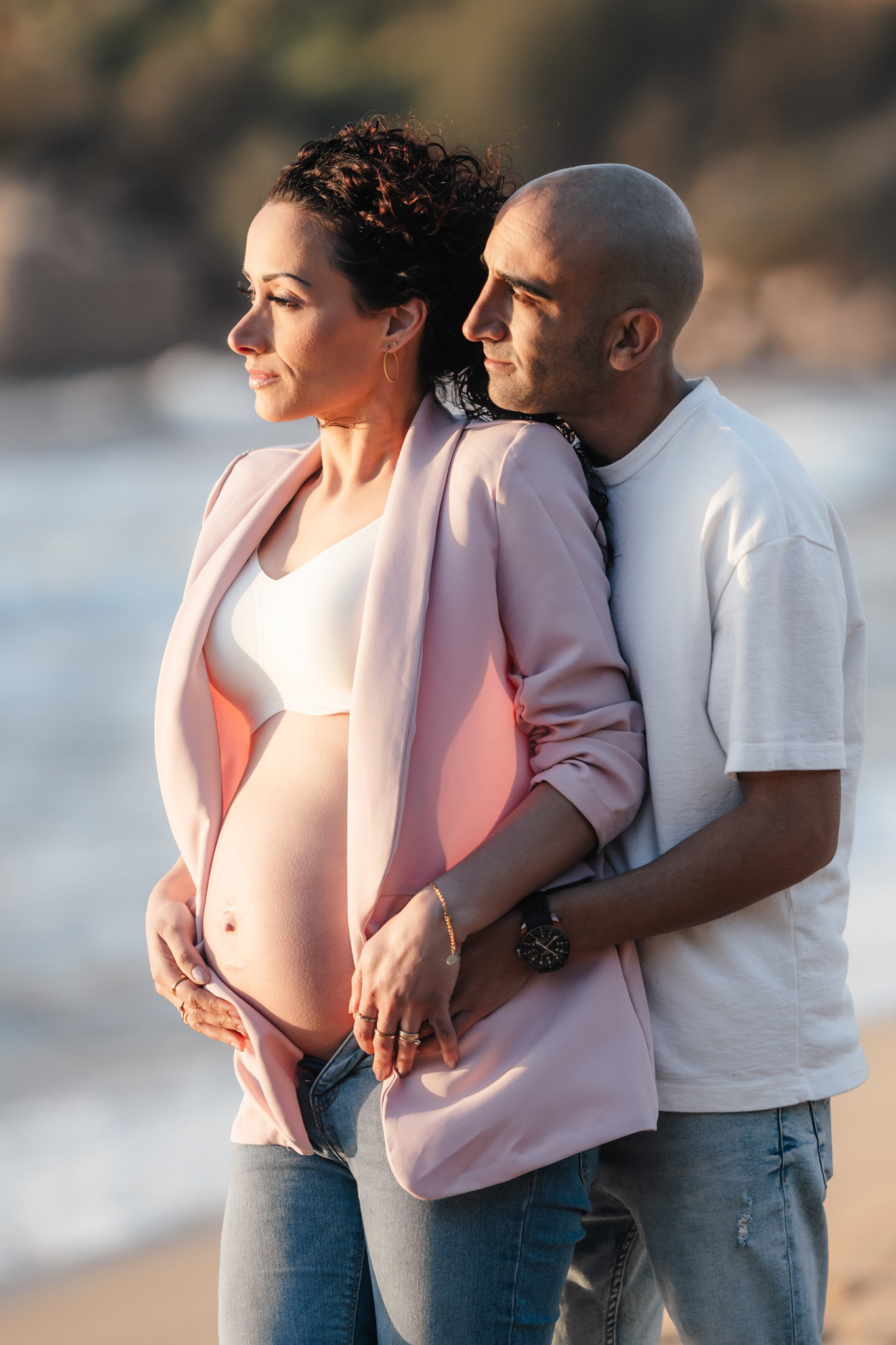 Pregnancy Photoshoot on the beach in Malta