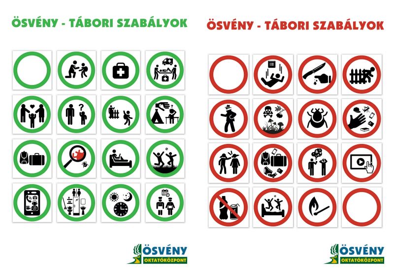 TÁBOROZÁSI HÁZIREND az ÖSVÉNY Oktatóközpont szervezett táboraiban