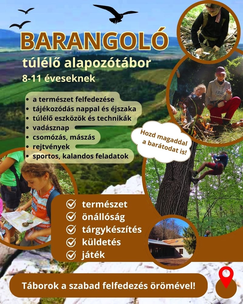"BARANGOLÓ" túlélő alapozótábor, 8-11 év között