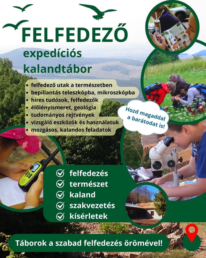 "FELFEDEZŐ" - expedíciós kalandtábor
