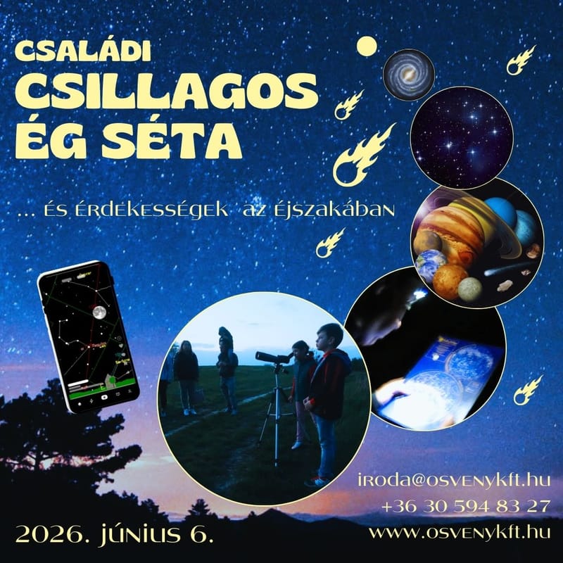 Nyáreleji csillagos ég séta - ÖSVÉNY Családi Programok