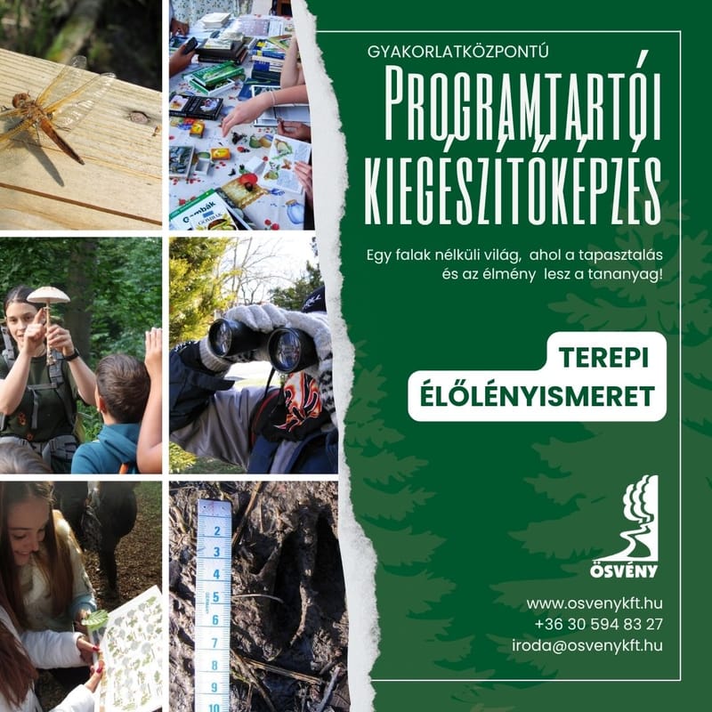 Élőlényismeret - TEREPI PROGRAMTARTÓI KIEGÉSZÍTŐKÉPZÉS