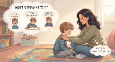 הילד  לא עושה לי דווקא- מה ההתנהגות שלו מנסה לומר?