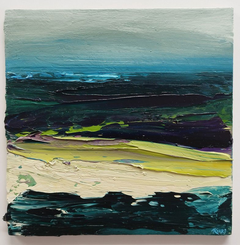 "Sea, wind, rain and heathers II"