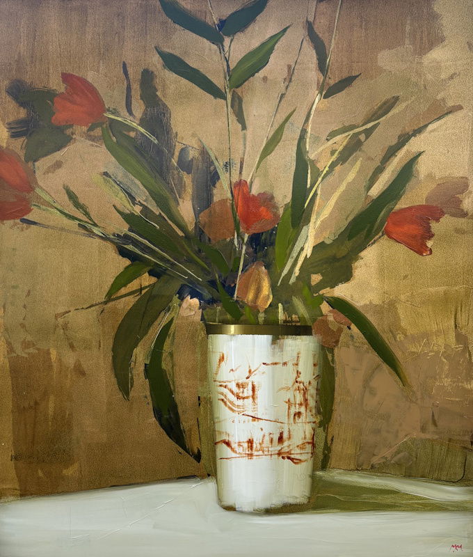 "Tulips in a Chinese Vase"
