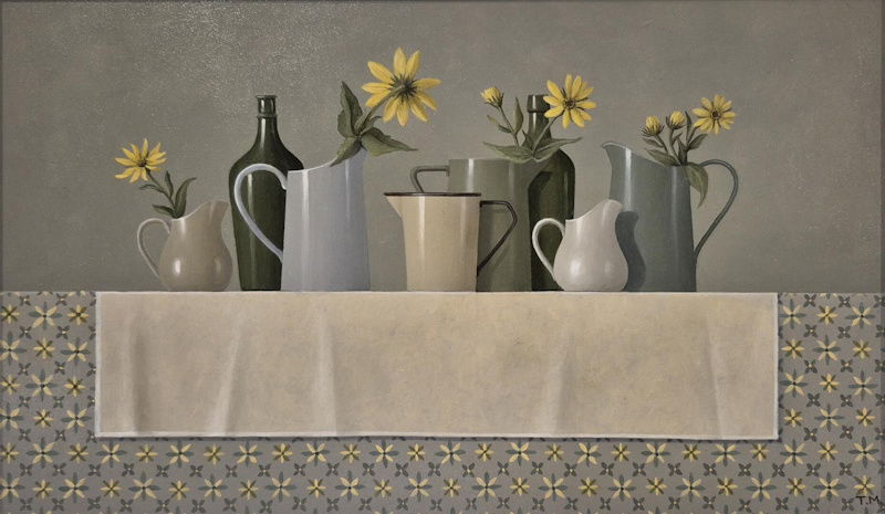 "Rudbekia and Jugs" 