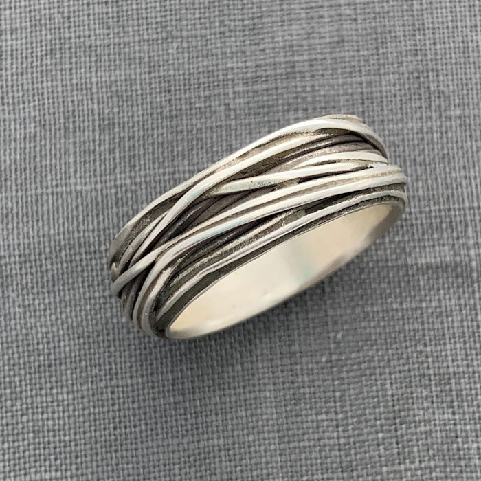 Silver Spiral Ring