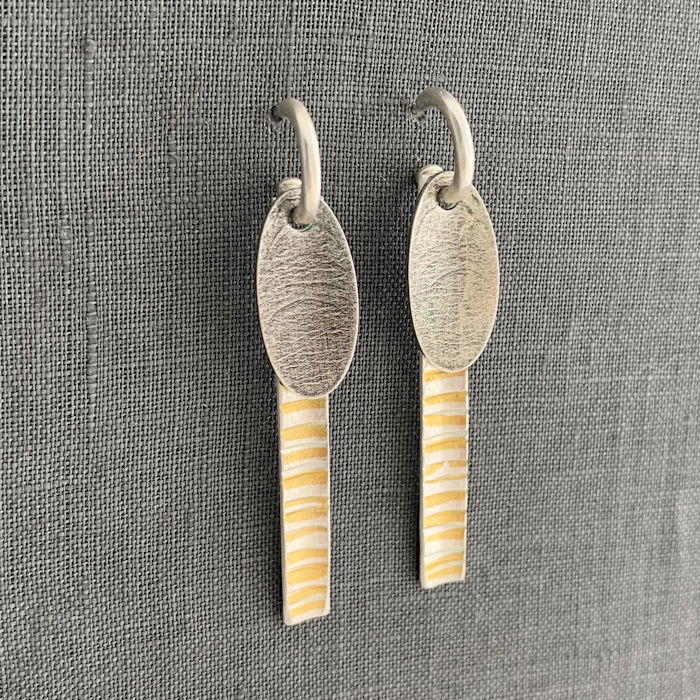 Two Part Hoop Earrings