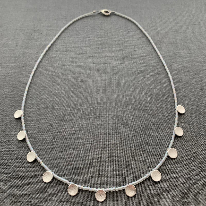 Silver Disc Necklace