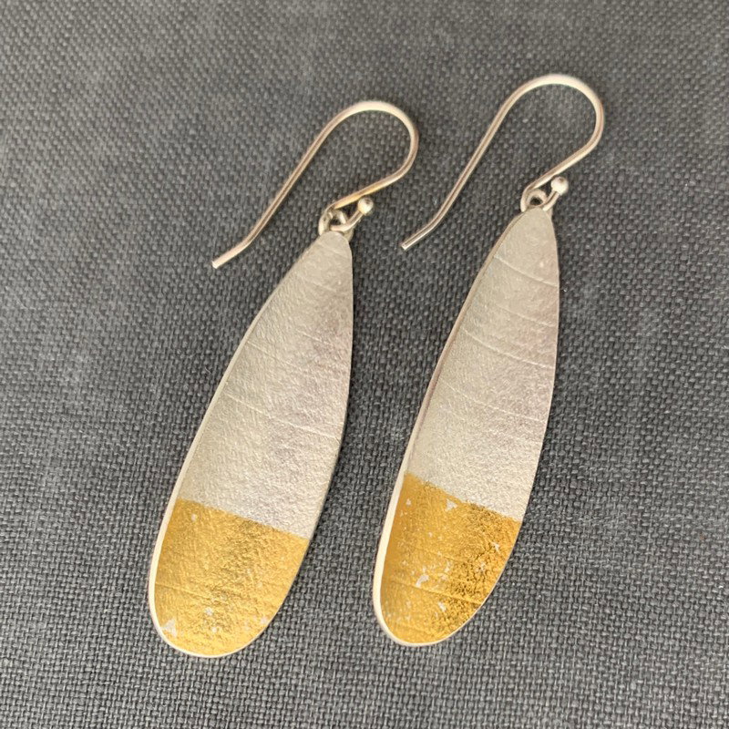 Silver & Gold Shell Earring