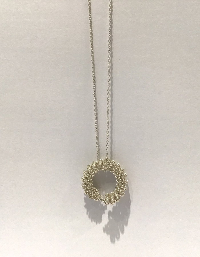 Sterling Silver Large Hoop pendant