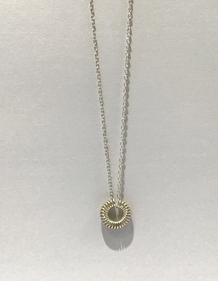 Sterling Silver Small Hoop Pendant