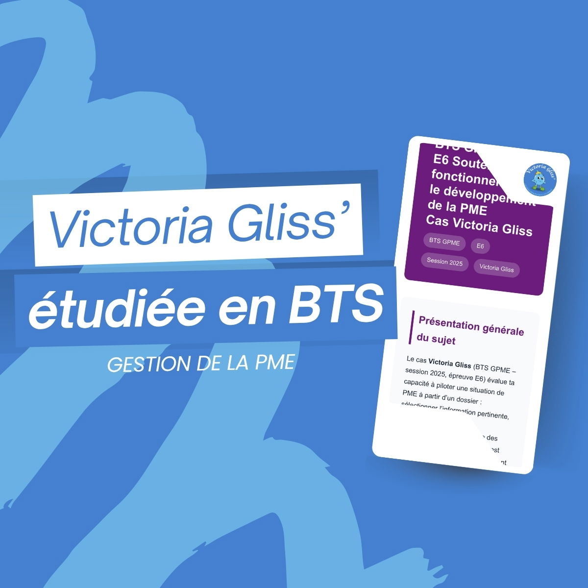 Victoria Gliss étudiée en BTS Gestion de la PME 2025 : une reconnaissance de notre organisation