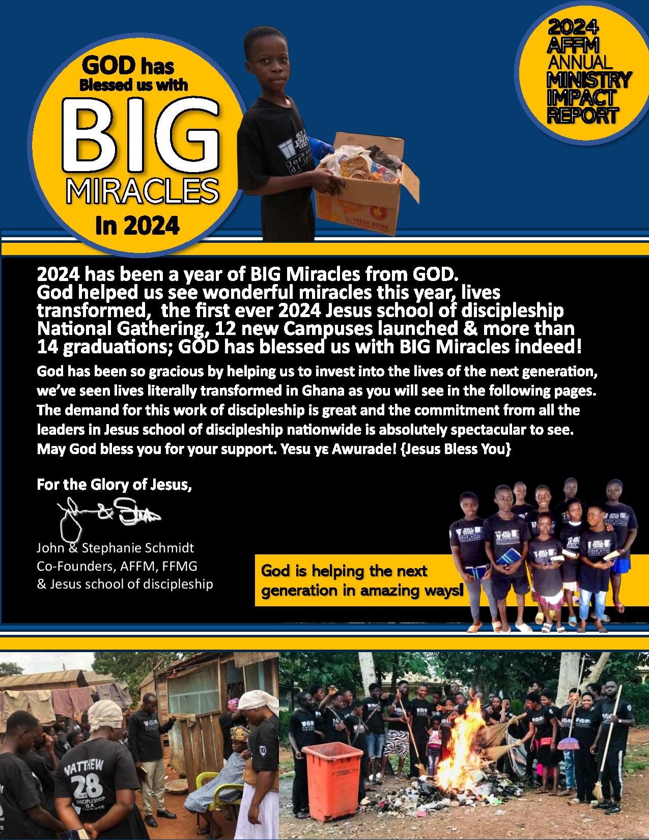 2024 AFFM & FFMG Year End Ministry Impact Report