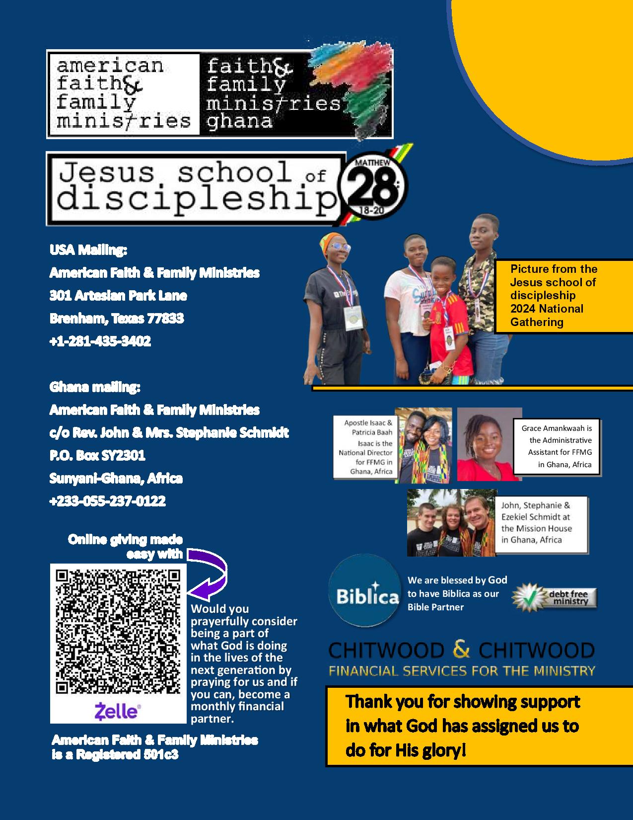 2024 AFFM & FFMG Year End Ministry Impact Report