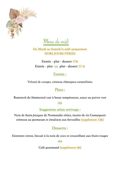 Formule du midi image