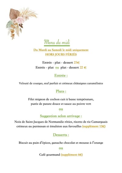 Formule du midi image