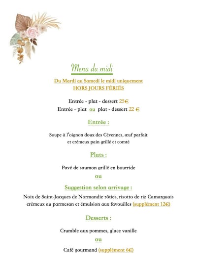 Formule du midi image