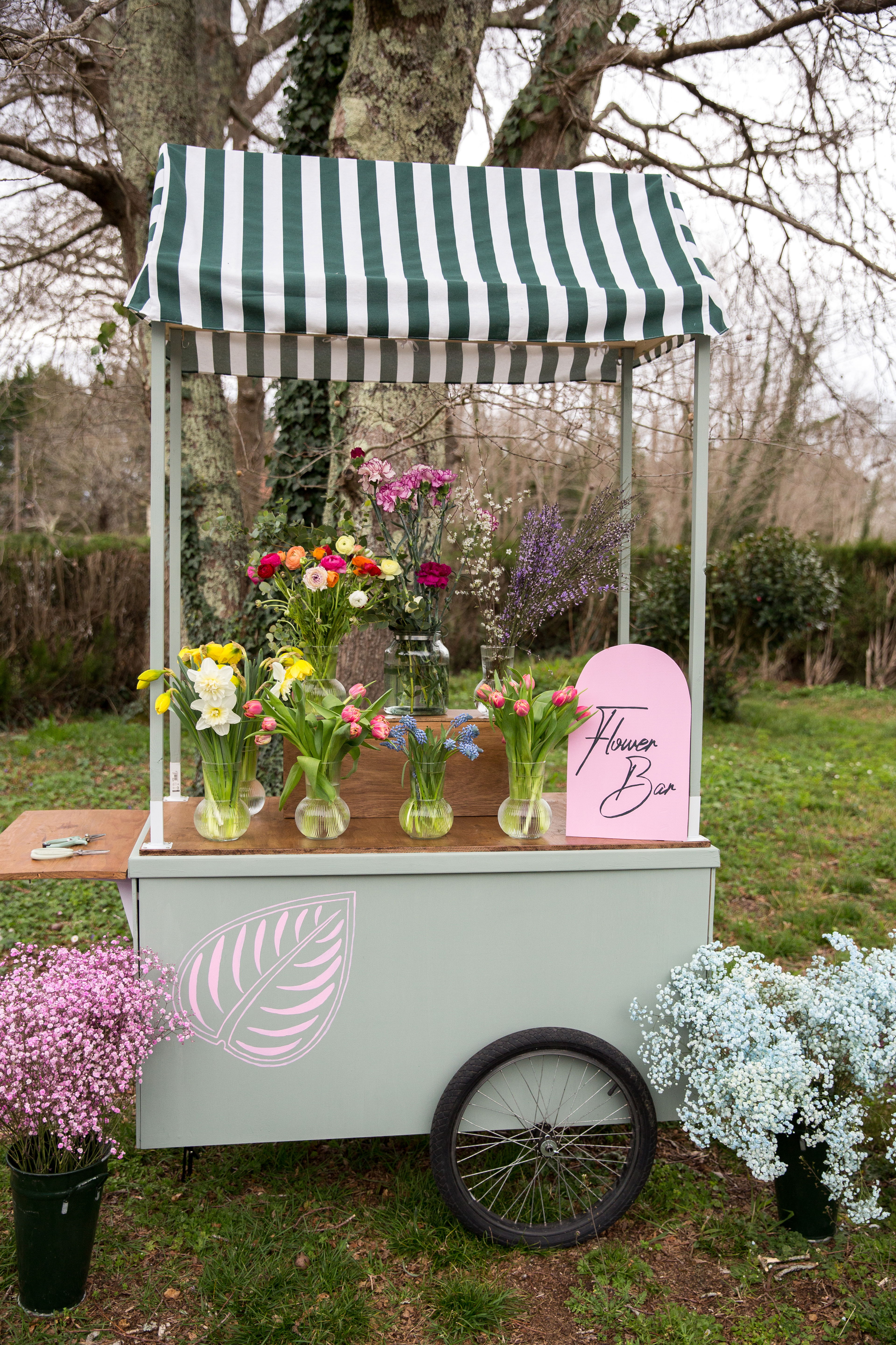 Flower cart, flower bar, location événement, Bar à fleur, Bayonne, Dax, Hossegor