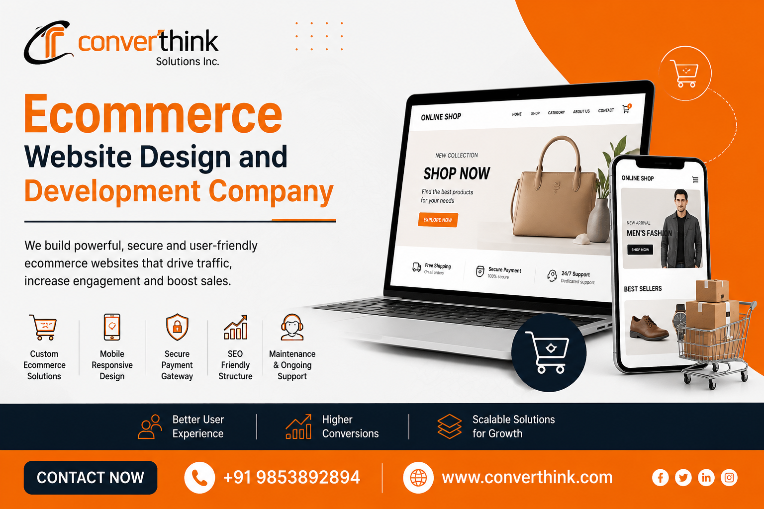 ecommerce website design and development company