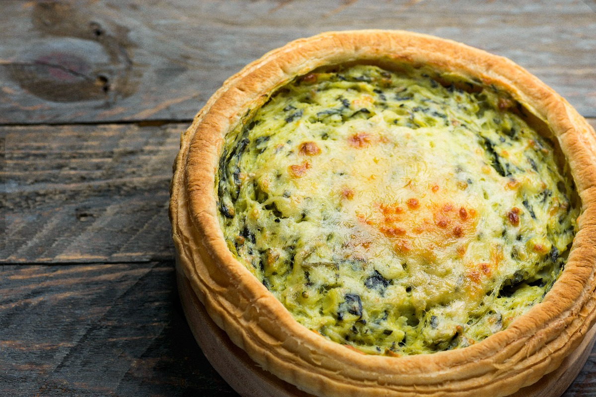 קיש ברוקולי וגבינת עיזים