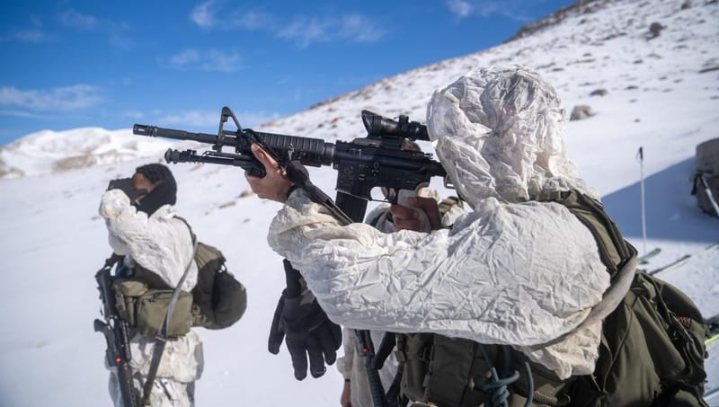 NETO חדשות  : תיעוד :בגובה 2,800 מטר ובמזג אוויר קיצוני: האימון המטורף של יחידת האלפיניסטים נחשף.