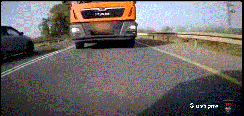 NETO חדשות : צפו בתיעוד- נהג המשאית התעצבן על הנהג שנסע "לאט מידי" לדבריו
