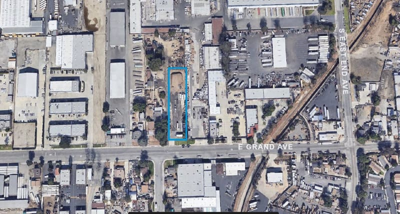 For Lease: ±25,660 SF Fenced Yard in Pomona, CA